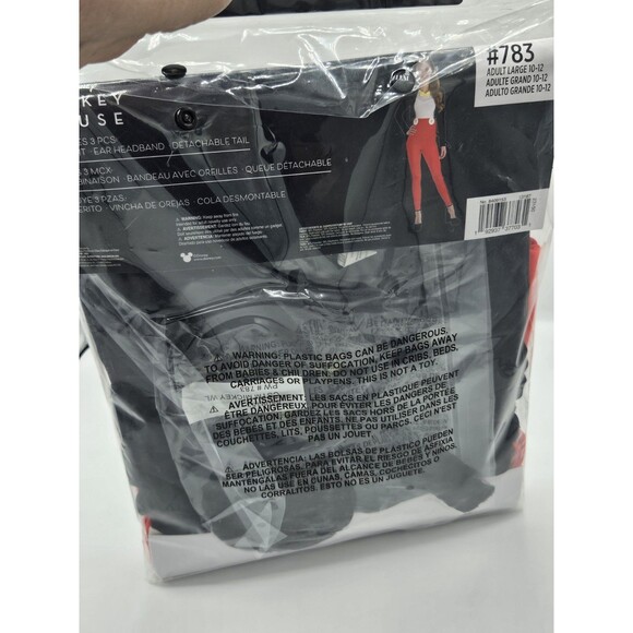 Disney MICKEY MOUSE Adult Ladies Large (10-12) 3 Pcs Halloween Costume - NEW! - Picture 4 of 4